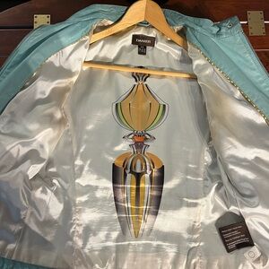 Danier mint green Leather Jacket